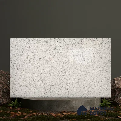 Belina Quartz QR 00202 Ivory Terrazzo Helsinki Series 11.5 ft x 6.5 ft Quartz - 20 mm | 10 Years of Replacement Warranty | Suitable for Kitchen, Restaurant, Counter Tops, Dining, Reception, office