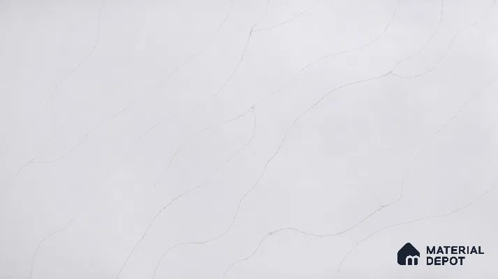 Belina Quartz QR 00247 Serene Veil Helsinki Series 11.5 ft x 6.5 ft Quartz - 20 mm | 10 Years of Replacement Warranty | Suitable for Kitchen, Restaurant, Counter Tops, Dining, Reception, office