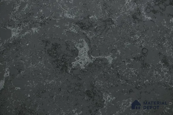 Belina Quartz QR 00228 Noir Nebula Helsinki Series 11.5 ft x 6.5 ft Quartz - 20 mm | 10 Years of Replacement Warranty | Suitable for Kitchen, Restaurant, Counter Tops, Dining, Reception, office