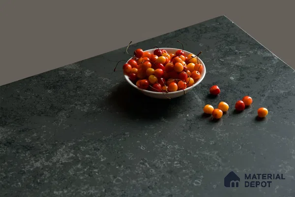 Belina Quartz QR 00228 Noir Nebula Helsinki Series 11.5 ft x 6.5 ft Quartz - 20 mm | 10 Years of Replacement Warranty | Suitable for Kitchen, Restaurant, Counter Tops, Dining, Reception, office