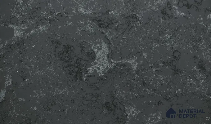 Belina Quartz QR 00228 Noir Nebula Helsinki Series 11.5 ft x 6.5 ft Quartz - 20 mm | 10 Years of Replacement Warranty | Suitable for Kitchen, Restaurant, Counter Tops, Dining, Reception, office