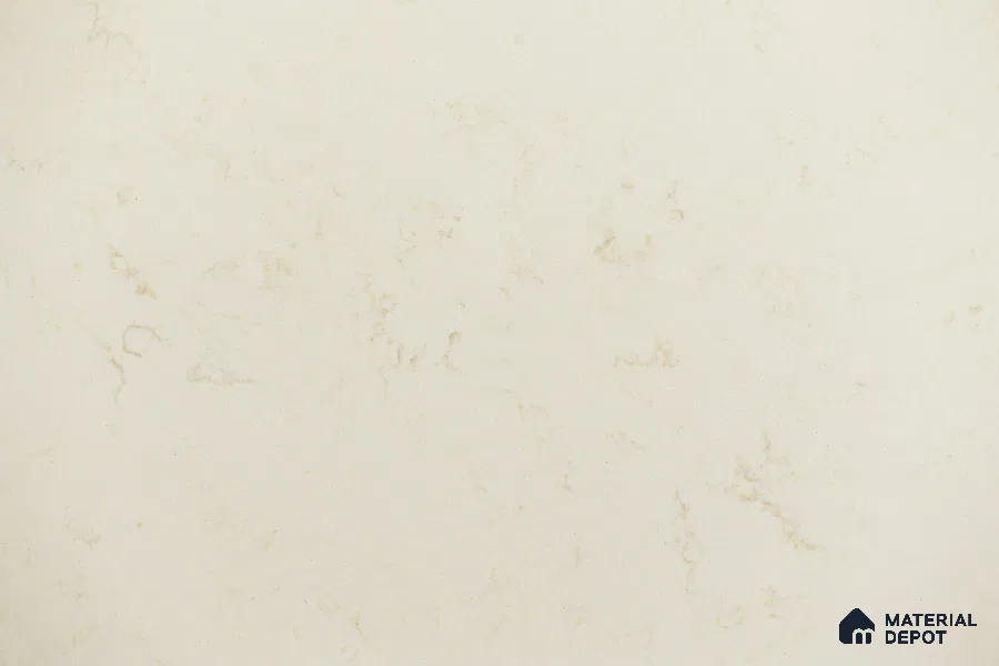 Belina Quartz QR 00226 Ivory Whisper Helsinki Series 11.5 ft x 6.5 ft Quartz - 20 mm | 10 Years of Replacement Warranty | Suitable for Kitchen, Restaurant, Counter Tops, Dining, Reception, office
