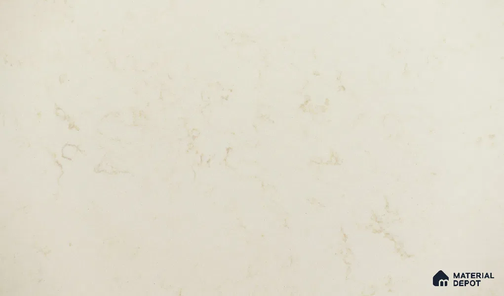 Belina Quartz QR 00226 Ivory Whisper Helsinki Series 11.5 ft x 6.5 ft Quartz - 20 mm | 10 Years of Replacement Warranty | Suitable for Kitchen, Restaurant, Counter Tops, Dining, Reception, office