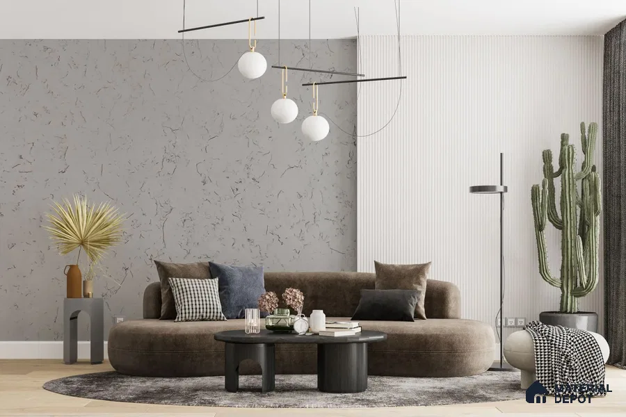Belina Quartz QR 00225 Frosted Ink Helsinki Series 11.5 ft x 6.5 ft Quartz - 20 mm | 10 Years of Replacement Warranty | Suitable for Kitchen, Restaurant, Counter Tops, Dining, Reception, office