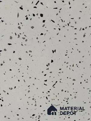 Belina Quartz QR 00200 Frosted Pearl Helsinki Series 11.5 ft x 6.5 ft Quartz - 20 mm | 10 Years of Replacement Warranty | Suitable for Kitchen, Restaurant, Counter Tops, Dining, Reception, office
