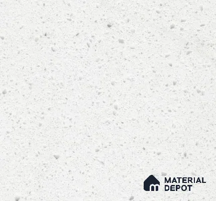 Belina Quartz QR 00207 Frosted Pearl Helsinki Series 11.5 ft x 6.5 ft Quartz - 20 mm | 10 Years of Replacement Warranty | Suitable for Kitchen, Restaurant, Counter Tops, Dining, Reception, office