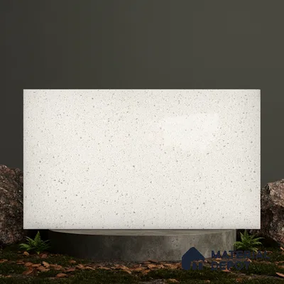 Belina Quartz QR 00207 Frosted Pearl Helsinki Series 11.5 ft x 6.5 ft Quartz - 20 mm | 10 Years of Replacement Warranty | Suitable for Kitchen, Restaurant, Counter Tops, Dining, Reception, office