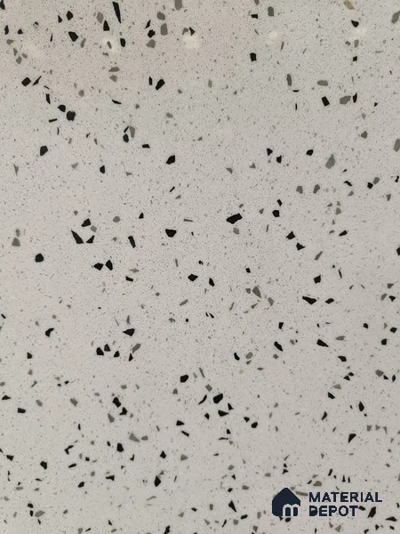 Belina Quartz QR 00204 Frosted Pebble Helsinki Series 11.5 ft x 6.5 ft Quartz - 20 mm | 10 Years of Replacement Warranty | Suitable for Kitchen, Restaurant, Counter Tops, Dining, Reception, office