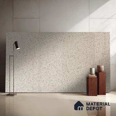Belina Quartz QR 00204 Frosted Pebble Helsinki Series 11.5 ft x 6.5 ft Quartz - 20 mm | 10 Years of Replacement Warranty | Suitable for Kitchen, Restaurant, Counter Tops, Dining, Reception, office