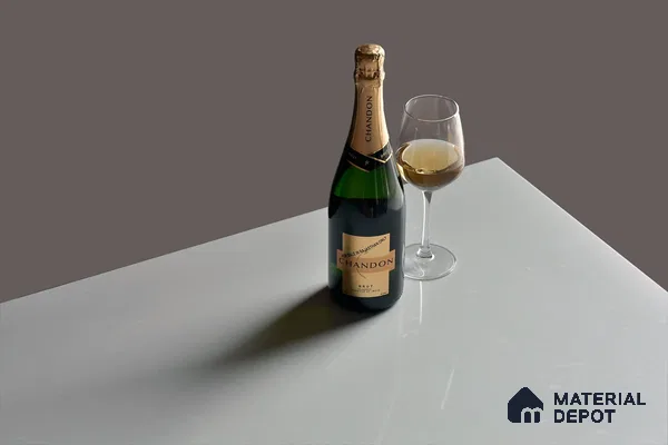 Belina Quartz QR 00223 Serene Mist Helsinki Series 11.5 ft x 6.5 ft Quartz - 20 mm | 10 Years of Replacement Warranty | Suitable for Kitchen, Restaurant, Counter Tops, Dining, Reception, office