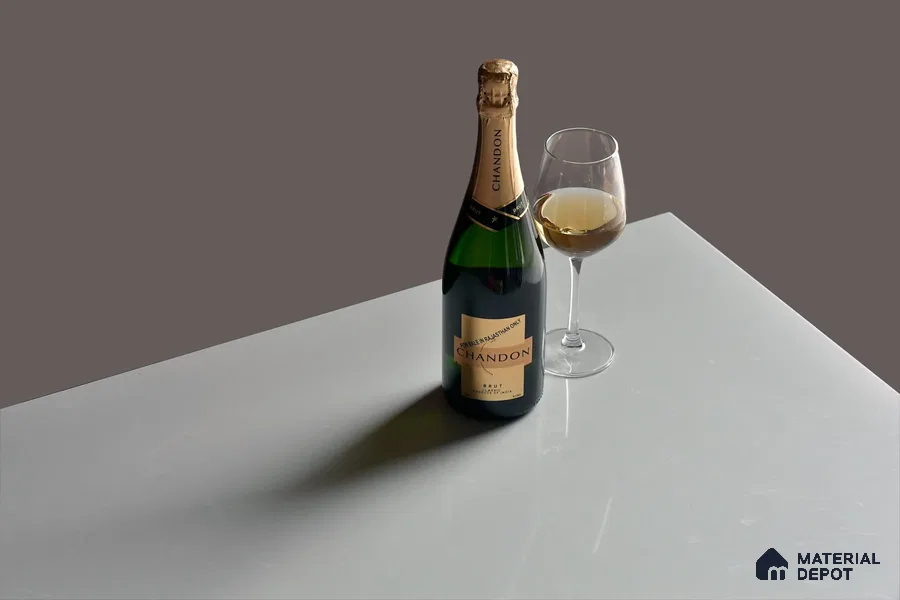 Belina Quartz QR 00223 Serene Mist Helsinki Series 11.5 ft x 6.5 ft Quartz - 20 mm | 10 Years of Replacement Warranty | Suitable for Kitchen, Restaurant, Counter Tops, Dining, Reception, office