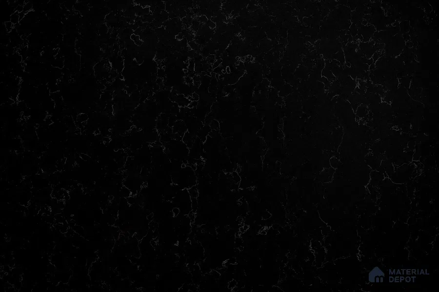 Belina Quartz QR 00221 Noir Cascade Helsinki Series 11.5 ft x 6.5 ft Quartz - 20 mm | 10 Years of Replacement Warranty | Suitable for Kitchen, Restaurant, Counter Tops, Dining, Reception, office