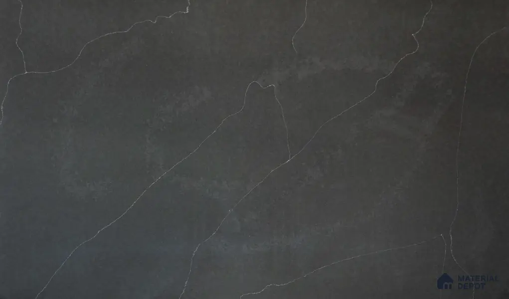 Belina Quartz QR 00240 Obsidian Trace Helsinki Series 11.5 ft x 6.5 ft Quartz - 20 mm | 10 Years of Replacement Warranty | Suitable for Kitchen, Restaurant, Counter Tops, Dining, Reception, office