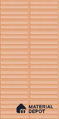 Faux Subway Wall Tile TL 11943 C Rena Coral 2 ft x 1 ft Glossy Finish Ceramic Tile - 9 mm