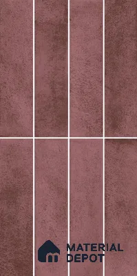 Faux Subway Wall Tile TL 11960 F Sartoria Magenta 2 ft x 1 ft Glossy Finish Ceramic Tile - 9 mm
