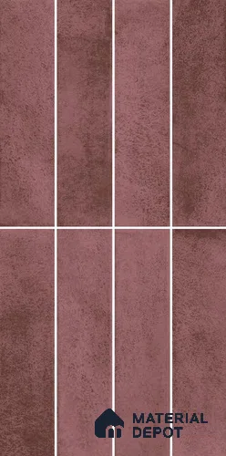 Faux Subway Wall Tile TL 11960 F Sartoria Magenta 2 ft x 1 ft Glossy Finish Ceramic Tile - 9 mm