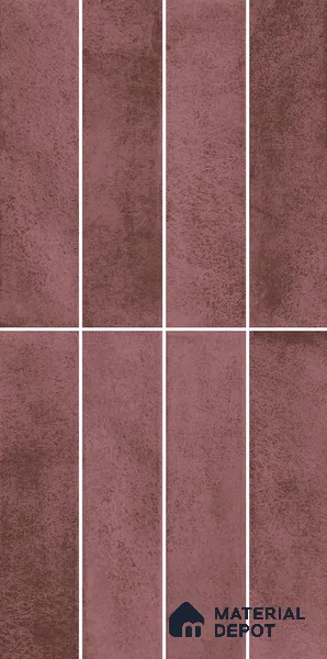 Faux Subway Wall Tile TL 11960 F Sartoria Magenta 2 ft x 1 ft Glossy Finish Ceramic Tile - 9 mm