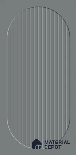 Punch Wall Tile TL 11964 B Strip Dolphine Grey 2 ft x 1 ft Matte Finish Ceramic Tile - 9 mm