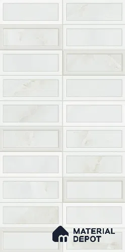 Faux Subway Wall Tile TL 11956 E Bayaz Mellow Bianco 2 ft x 1 ft Glossy Finish Ceramic Tile - 9 mm
