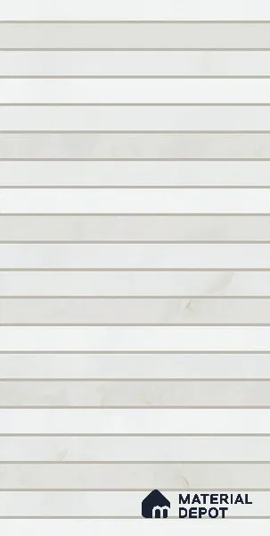 Faux Subway Wall Tile TL 11955 Bamboo Mellow Bianco 2 ft x 1 ft Glossy Finish Ceramic Tile - 9 mm