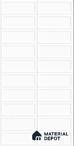Faux Subway Wall Tile TL 11956 Bayaz White 2 ft x 1 ft Glossy Finish Ceramic Tile - 9 mm