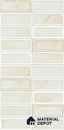 Faux Subway Wall Tile TL 11956 F Bayaz Mellow Crema 2 ft x 1 ft Glossy Finish Ceramic Tile - 9 mm