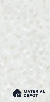 Faux Mosaic Wall Tile TL 11957 Gems Mellow Bianco 2 ft x 1 ft Glossy Finish Ceramic Tile - 9 mm
