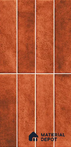 Faux Subway Wall Tile TL 11960 Sartoria Carmine 2 ft x 1 ft Glossy Finish Ceramic Tile - 9 mm