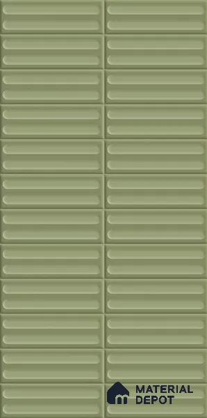 Faux Subway Wall Tile TL 11944 C Impero Emerald Luster Decor 2 ft x 1 ft Matte Finish Ceramic Tile - 9 mm