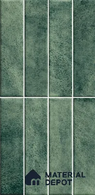 Faux Subway Wall Tile TL 11960 C Sartoria Green 2 ft x 1 ft Glossy Finish Ceramic Tile - 9 mm