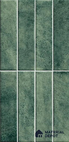 Faux Subway Wall Tile TL 11960 C Sartoria Green 2 ft x 1 ft Glossy Finish Ceramic Tile - 9 mm