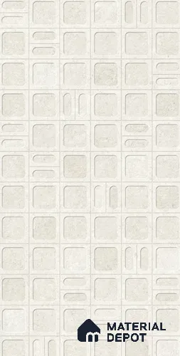 Punch Wall Tile TL 11973 C Fossil Bianco Decore 4 ft x 2 ft Matte Finish Vitrified Tile - 9 mm
