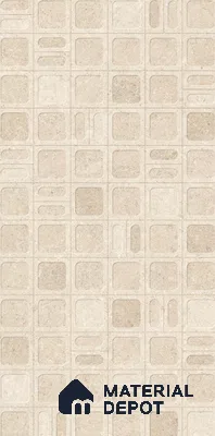 Punch Wall Tile TL 11973 E Fossil Crema Decore 4 ft x 2 ft Matte Finish Vitrified Tile - 9 mm 