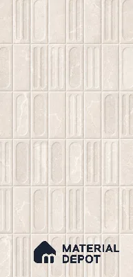 Punch Wall Tile TL 11974 C Motella Bianco Decore 4 ft x 2 ft Matte Finish Vitrified Tile - 9 mm