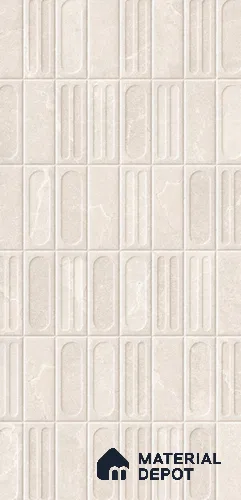 Punch Wall Tile TL 11974 C Motella Bianco Decore 4 ft x 2 ft Matte Finish Vitrified Tile - 9 mm