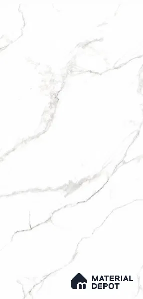 Marble Floor, Wall Tile TL 12002 Atlanta Bianco Infinity 4 ft x 2 ft Carving Matte Finish Vitrified Tile - 9 mm