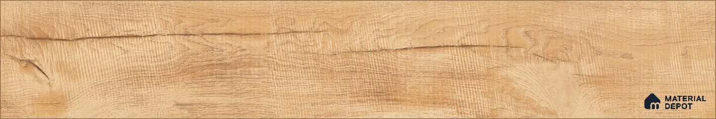 Wooden Plank Floor Tile TL 12050 Golden Pine 3 ft x 6 inc Matte Finish Porcelain Tile - 9 mm | Suitable for Living Room, Bedroom, Dining & Foyer