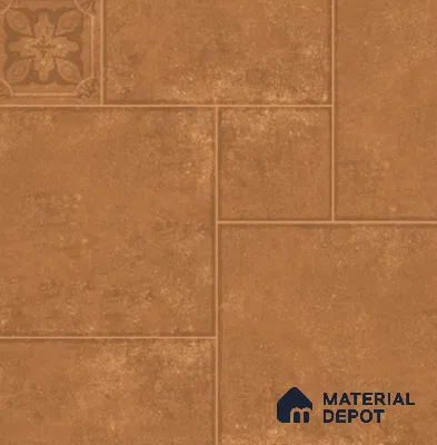 Stone Floor Tile TL 11284 Impulse Terra 2 ft x 2 ft Matte Finish Anti Skid Vitrified Tile - 12 mm | 8 Random Design | Suitable for Balcony, Terrace & Coutyard