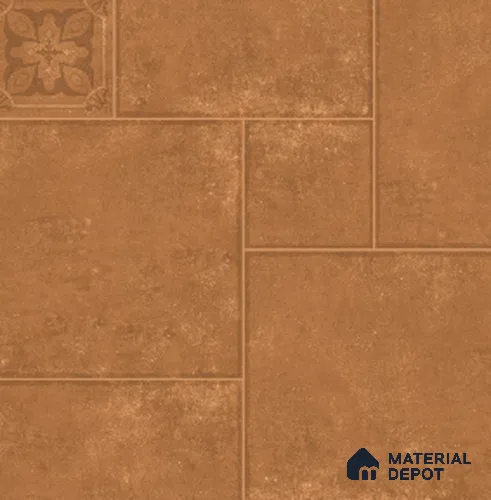 Stone Floor Tile TL 11284 Impulse Terra 2 ft x 2 ft Matte Finish Anti Skid Vitrified Tile - 12 mm | 8 Random Design | Suitable for Balcony, Terrace & Coutyard