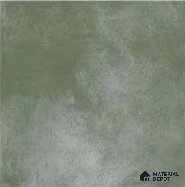 Plain Solids Floor Tile TL 12131 G 20413 Forest Green 1 ft x 1 ft Carving Matte Finish Vitrified Tile - 9 mm