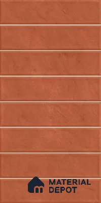 Faux Subway Wall Tile TL 10792 Tierras Carmine 2 ft x 1 ft Glossy Finish Ceramic Tile - 9 mm | Please Expect a Slight Variation of Pattern