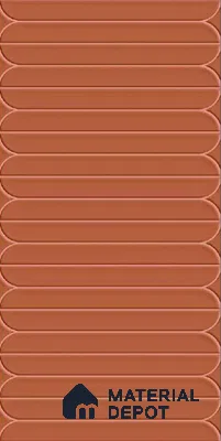 Faux Subway Wall Tile TL 10811 Belle Glue Carmine 2 ft x 1 ft Glue Matte Finish Ceramic Tile - 9 mm | Please Expect a Slight Variation of Pattern