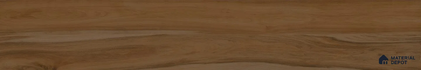 Wooden Plank Floor Tile TL 12101 Teak Ember 3 ft x 6 inc Matte Finish Porcelain Tile - 9 mm | Suitable for Living Room, Bedroom, Dining & Foyer