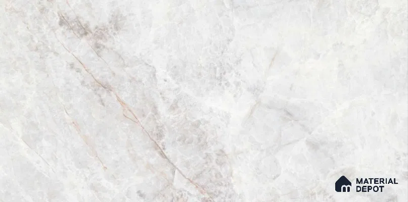 Marbles & Stones Floor & Wall Tile TL 12178 Artic Stone White 4 ft x 2 ft Carving Matte Finish  Vitrified Tile - 9 mm
