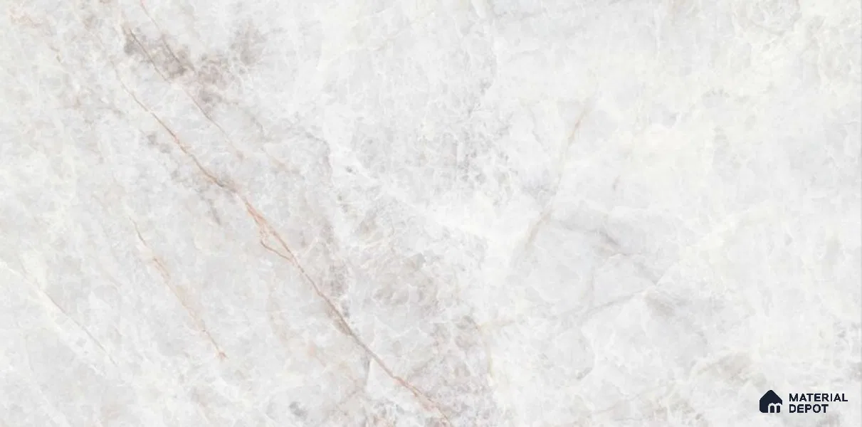 Marbles & Stones Floor & Wall Tile TL 12178 Artic Stone White 4 ft x 2 ft Carving Matte Finish Vitrified Tile - 9 mm