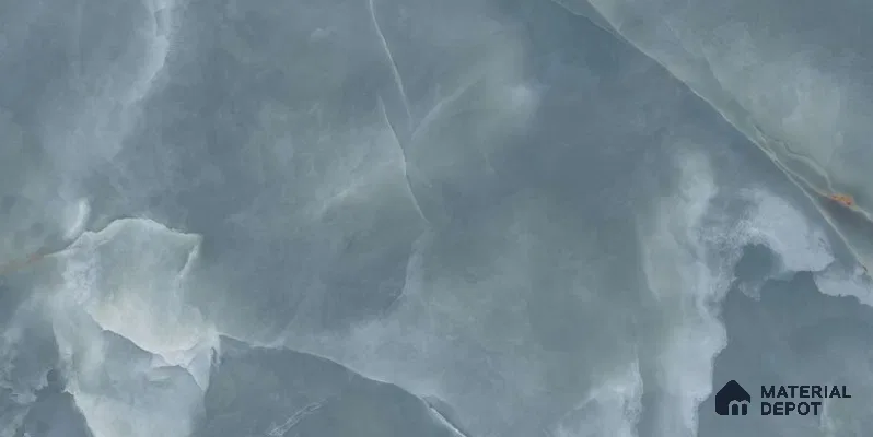 Marbles & Stones Floor & Wall Tile TL 12179 D Jennifer Aqua 4 ft x 2 ft Carving Matte Finish  Vitrified Tile - 9 mm