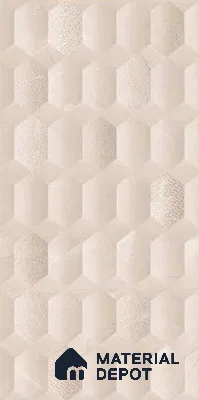 Faux Subway Wall Tile TL 10795 Sandstone 2 ft x 1 ft Glossy Finish Ceramic Tile - 9 mm | Please Expect a Slight Variation of Pattern