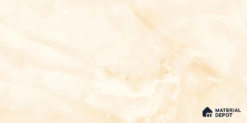 Marbles & Stones Floor & Wall Tile TL 12021 B Onyx Mellow Crema 4 ft x 2 ft Glossy Finish Vitrified Tile - 9 mm | 5 Random Design
