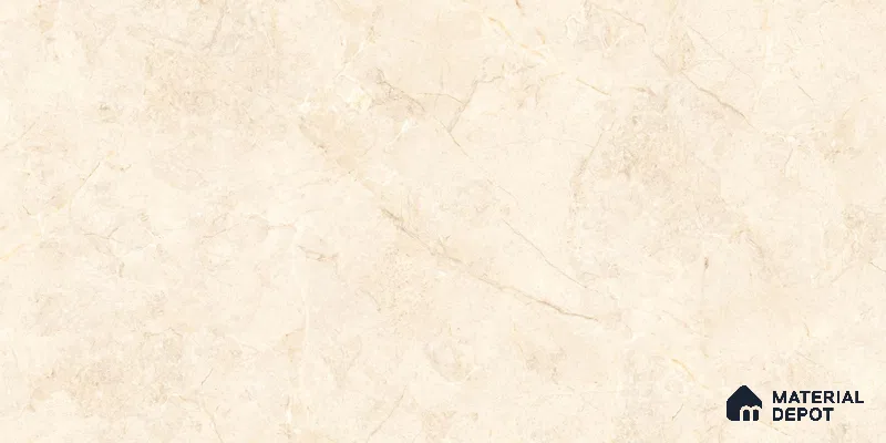 Marbles & Stones Floor & Wall Tile TL 12020 Marino Crema 4 ft x 2 ft Glossy Finish Vitrified Tile - 9 mm | 3 Random Design