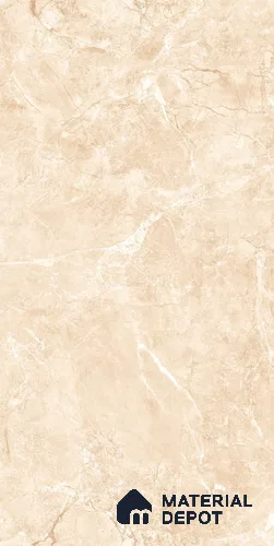 Marbles & Stones Floor & Wall Tile TL 12025 CM Canova Crema 4 ft x 2 ft Glossy Finish Vitrified Tile - 9 mm | 3 Random Design